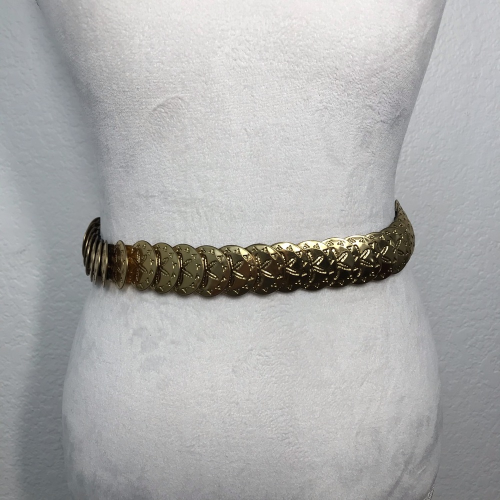Gold Vintage Sandollar Beach Mermaid Belt